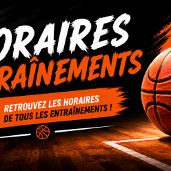 Horaires reprise & entrainements 2026-27